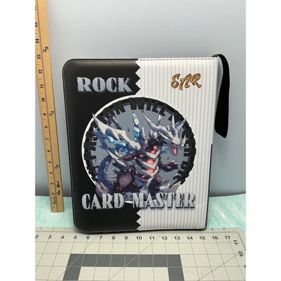Rock Card Master Zipper Binder Album Dragon Art Storage Holder - Picture 2 of 7